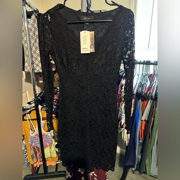 Karen Kane Dresses & Skirts - Karen Kane Black Lace Long Sleeve Dress